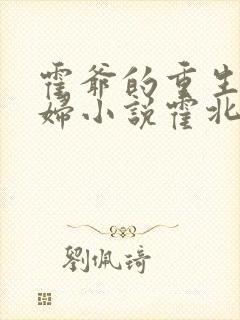 霍爷的重生小媳妇小说霍北江