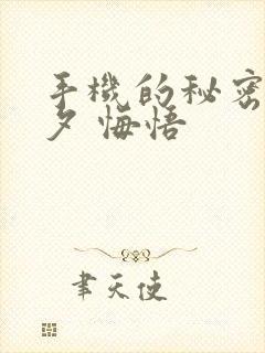 手机的秘密 七夕 悔悟