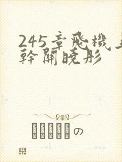 245章飞机上干关晓彤