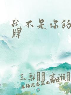 我不是你的乖乖牌