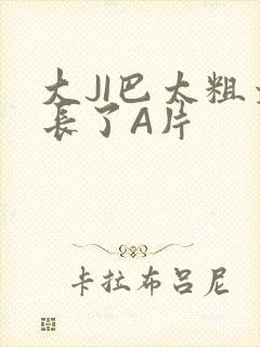 大JI巴太粗太长了A片