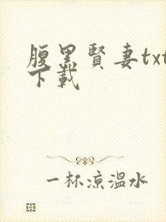 腹黑贤妻txt下载