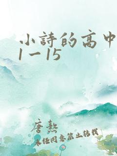 小诗的高中日记1一15