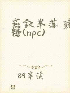 燕钗半落 琥珀糖(npc)