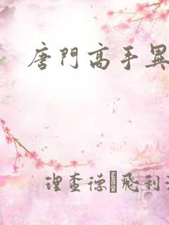 唐门高手异界游