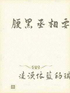 腹黑丞相要不起