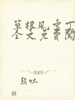 草根风云丁长生全文免费阅读