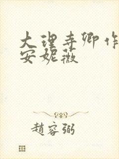 大理寺卿作者:安妮薇