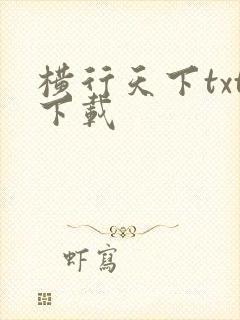 横行天下txt下载