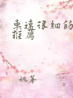 车速很细的小说推荐