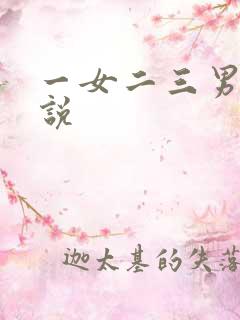 一女二三男事小说