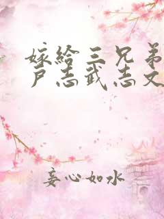 嫁给三兄弟的猎户志武志文