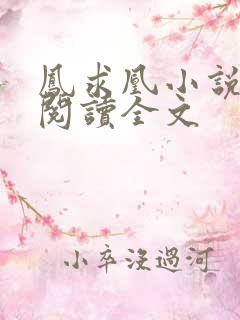 凤求凰小说免费阅读全文