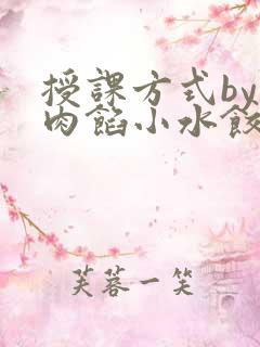 授课方式by 肉馅小水饺