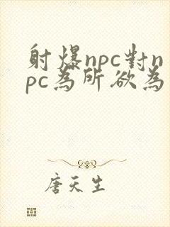 射爆npc对npc为所欲为的世界