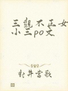 三观不正女主是小三po文