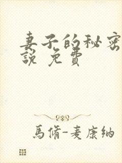 妻子的秘密 小说 免费