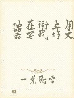 他在街上用遥控器要我作文