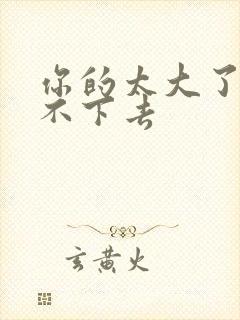 你的太大了我吃不下去