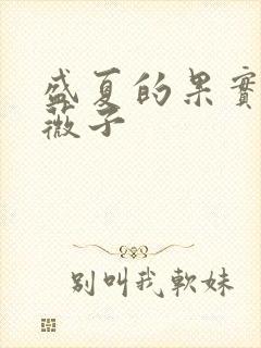 盛夏的果实 小薇子