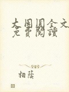 大团圆全文完整免费阅读