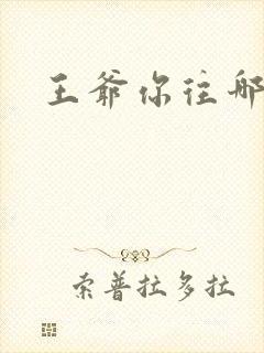 王爷你往哪里跑