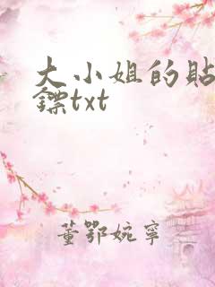 大小姐的贴身保镖txt