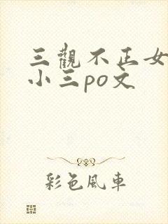 三观不正女主是小三po文