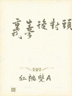 重生后对头成了我爹