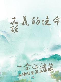 正义的使命 小说