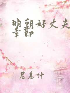 明朝好丈夫最新章节