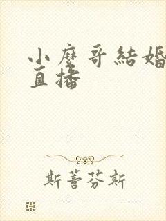 小么哥结婚视频直播