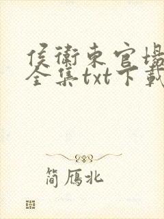 侯卫东官场笔记全集txt下载