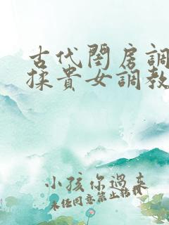 古代闺房调教h揉贵女调教记