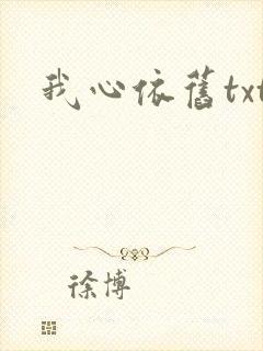 我心依旧txt