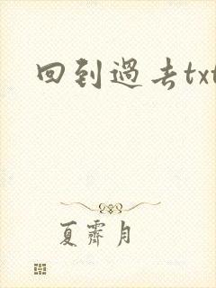 回到过去txt