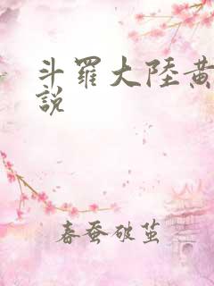 斗罗大陆黄化小说