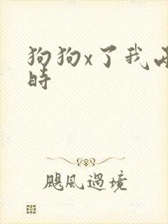 狗狗x了我两小时