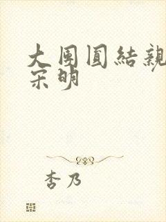 大团圆结亲情会宋明