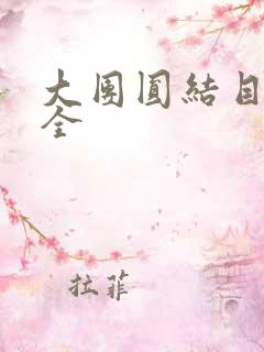 大团圆结目录大全
