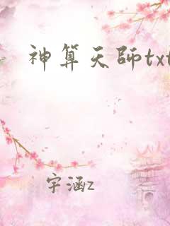 神算天师txt