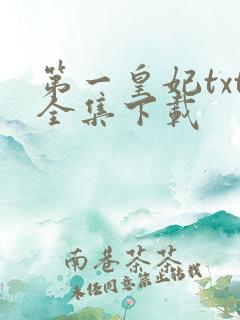 第一皇妃txt全集下载