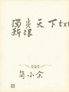 独步天下txt新浪