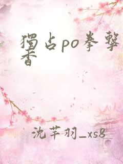 独占po拳击书香