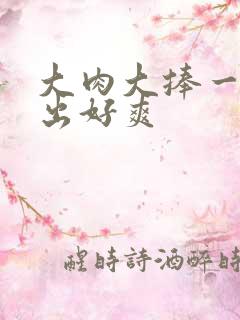 大肉大捧一进一出好爽