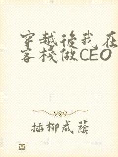 穿越后我在龙门客栈做CEO