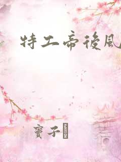 特工帝后风九少