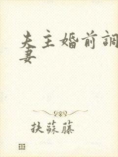 夫主婚前调教奴妻