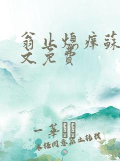 翁止熄痒苏钥全文免费