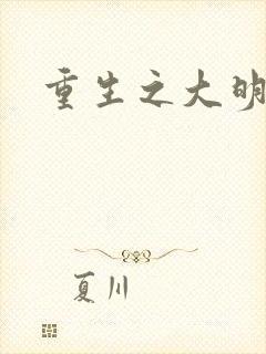 重生之大明王朝